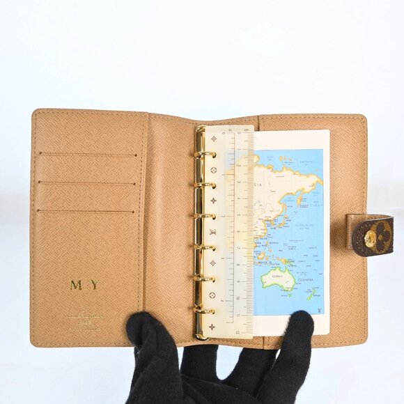 Authentic LOUIS VUITTON Monogram T&B Agenda PM Day Planner Cover bsj384-111325 - Picture 8 of 15